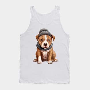 Winter American Staffordshire Terrier Dog Tank Top